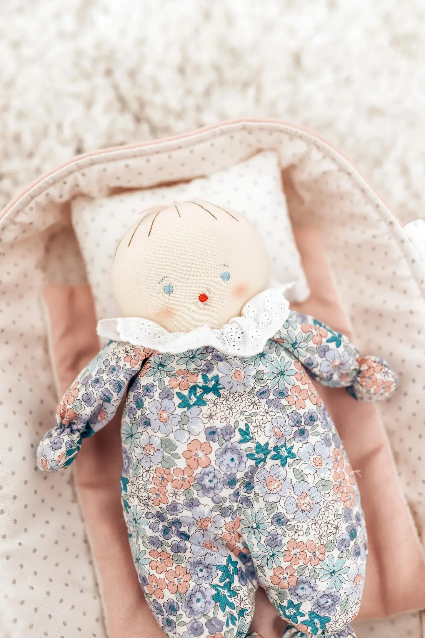 ALIMROSE, Asleep Awake Baby Doll 24cm Liberty Blue