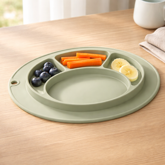 Giggle Bubs, Mini Giggle Plate with Placemat.