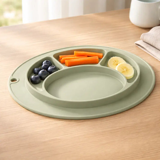 Giggle Bubs, Baby Silicone Non Slip Plate.