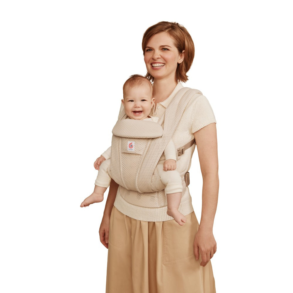 ERGOBABY OMNI DELUXE ALL-IN-ONE MESH BABY CARRIER - NATURAL BEIGE