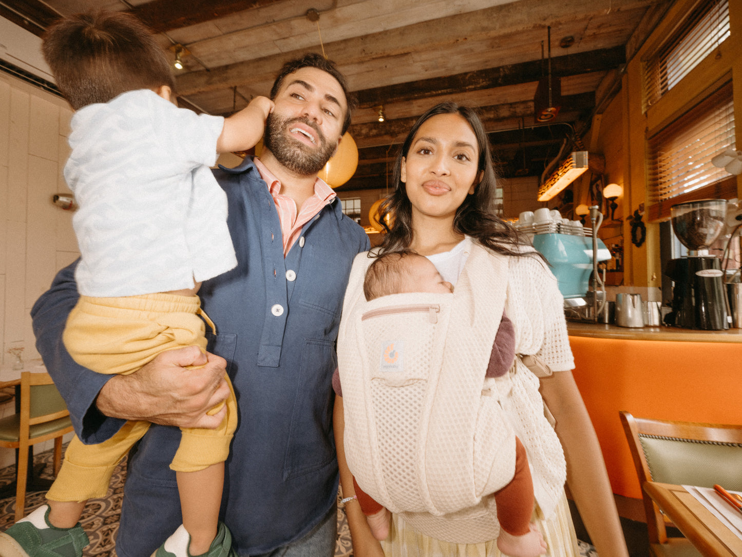 ERGOBABY OMNI DELUXE ALL-IN-ONE MESH BABY CARRIER - NATURAL BEIGE