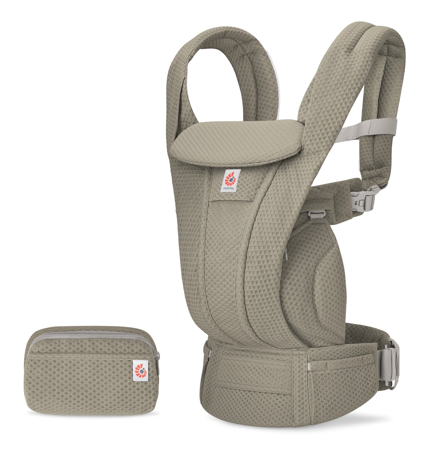 ERGOBABY OMNI DELUXE ALL-IN-ONE MESH BABY CARRIER - SOFT OLIVE