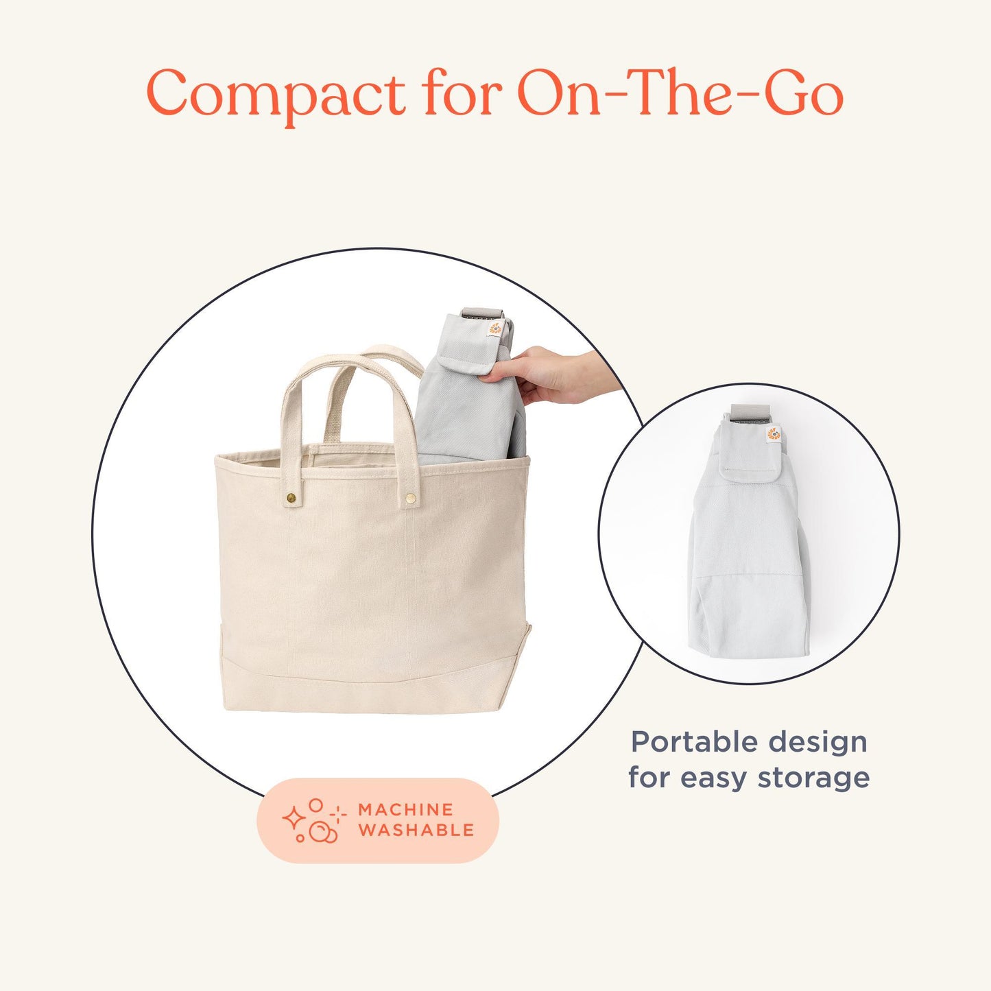 ERGOBABY UPSIE SLING CARRIER - PEARL GREY