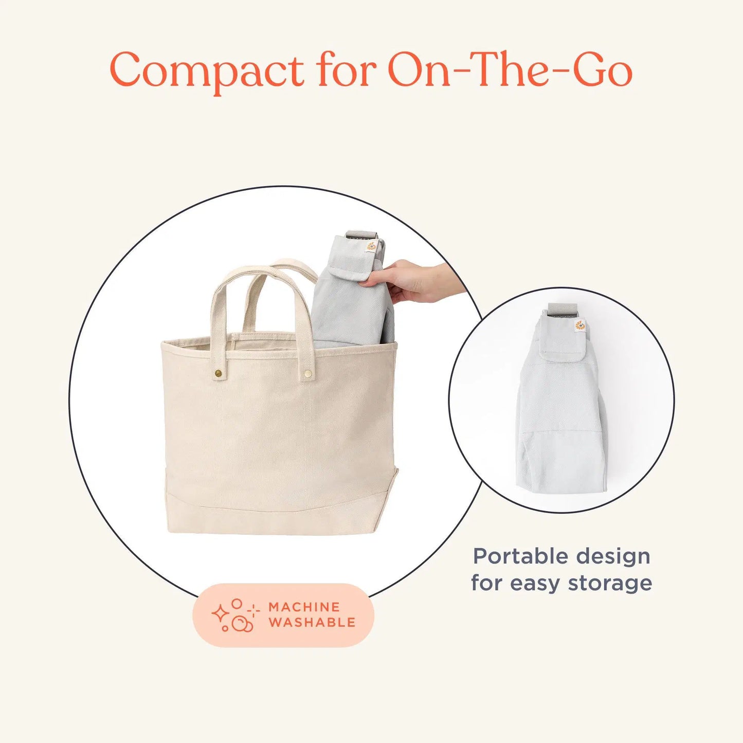ERGOBABY UPSIE SLING CARRIER - PEARL GREY