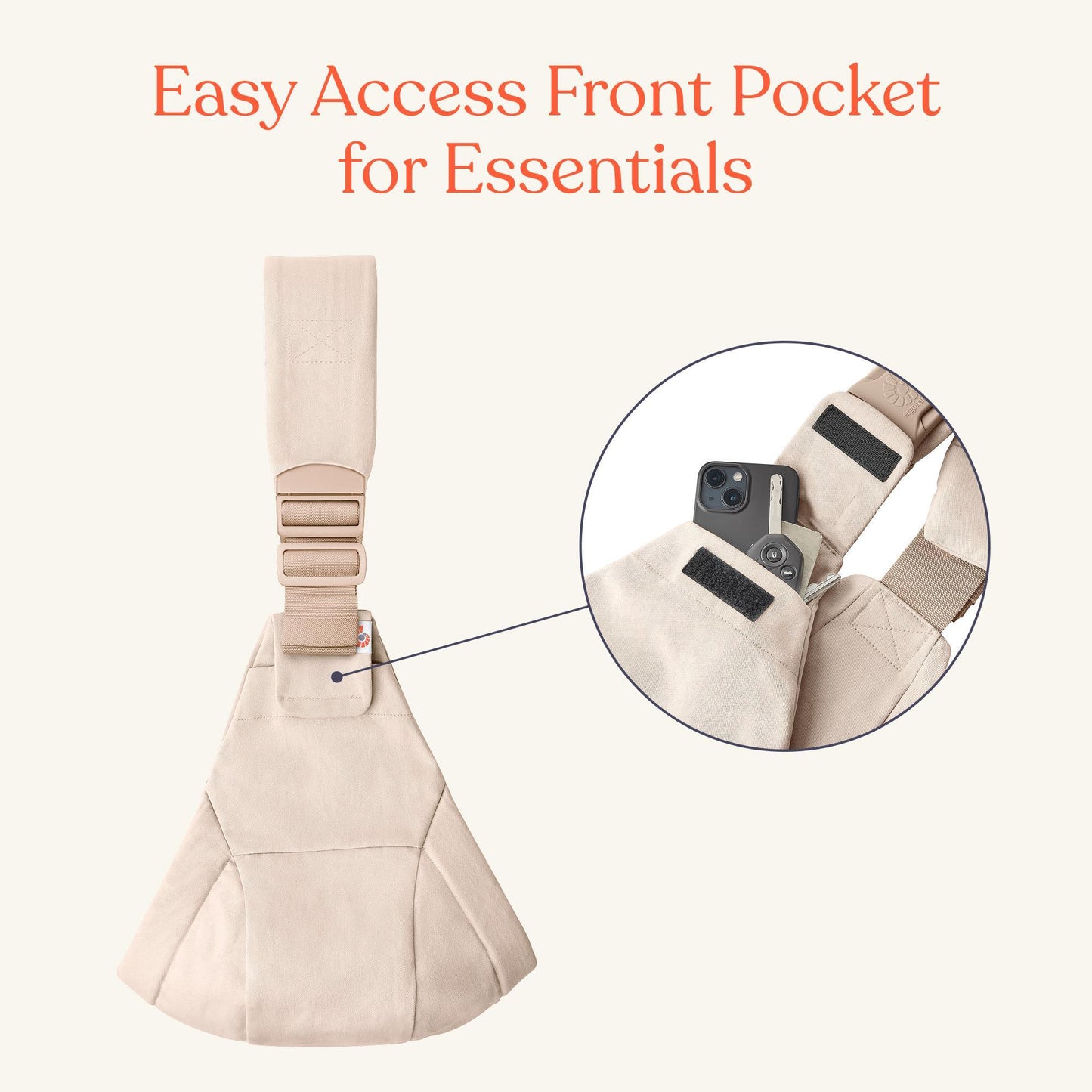 ERGOBABY UPSIE SLING CARRIER - NATURAL BEIGE