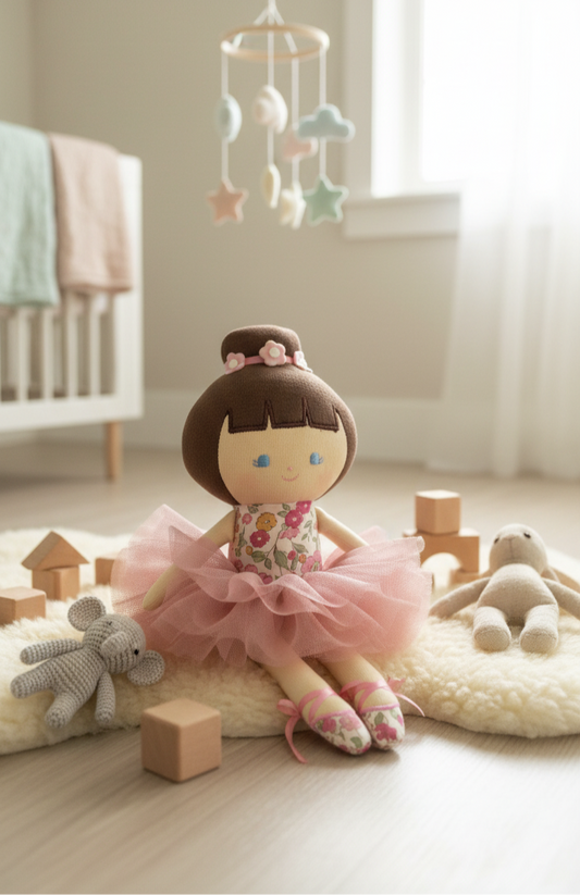 ALIMROSE Baby Ballerina Doll 25cm - Rose Garden