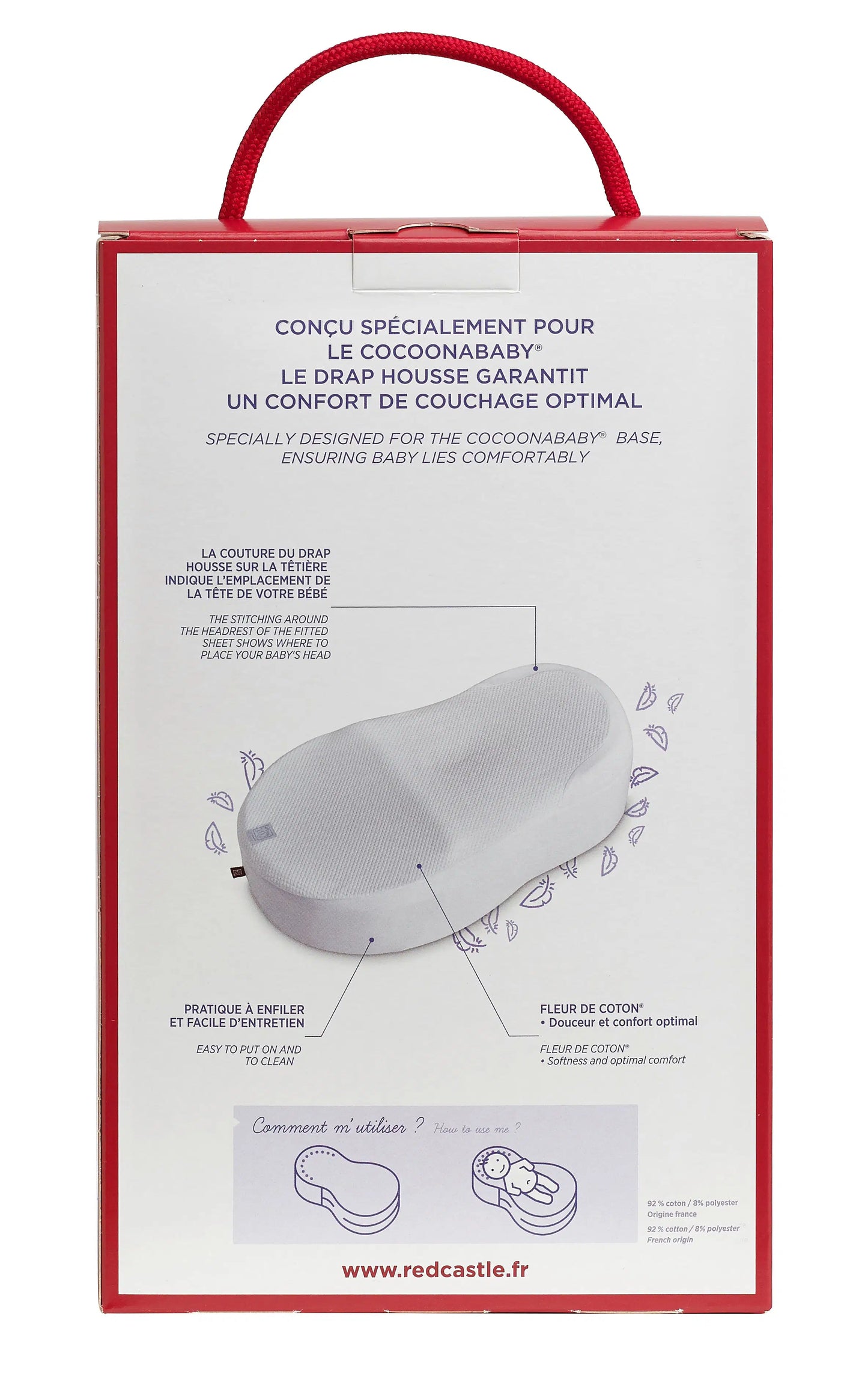Cocoonababy Nest Fitted Sheet White