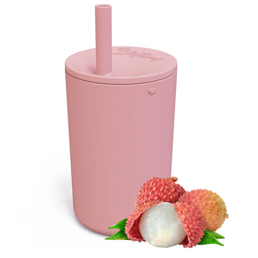 Bright Berry Kids Smoothie Cup with Straw & Secure Lid, Pink