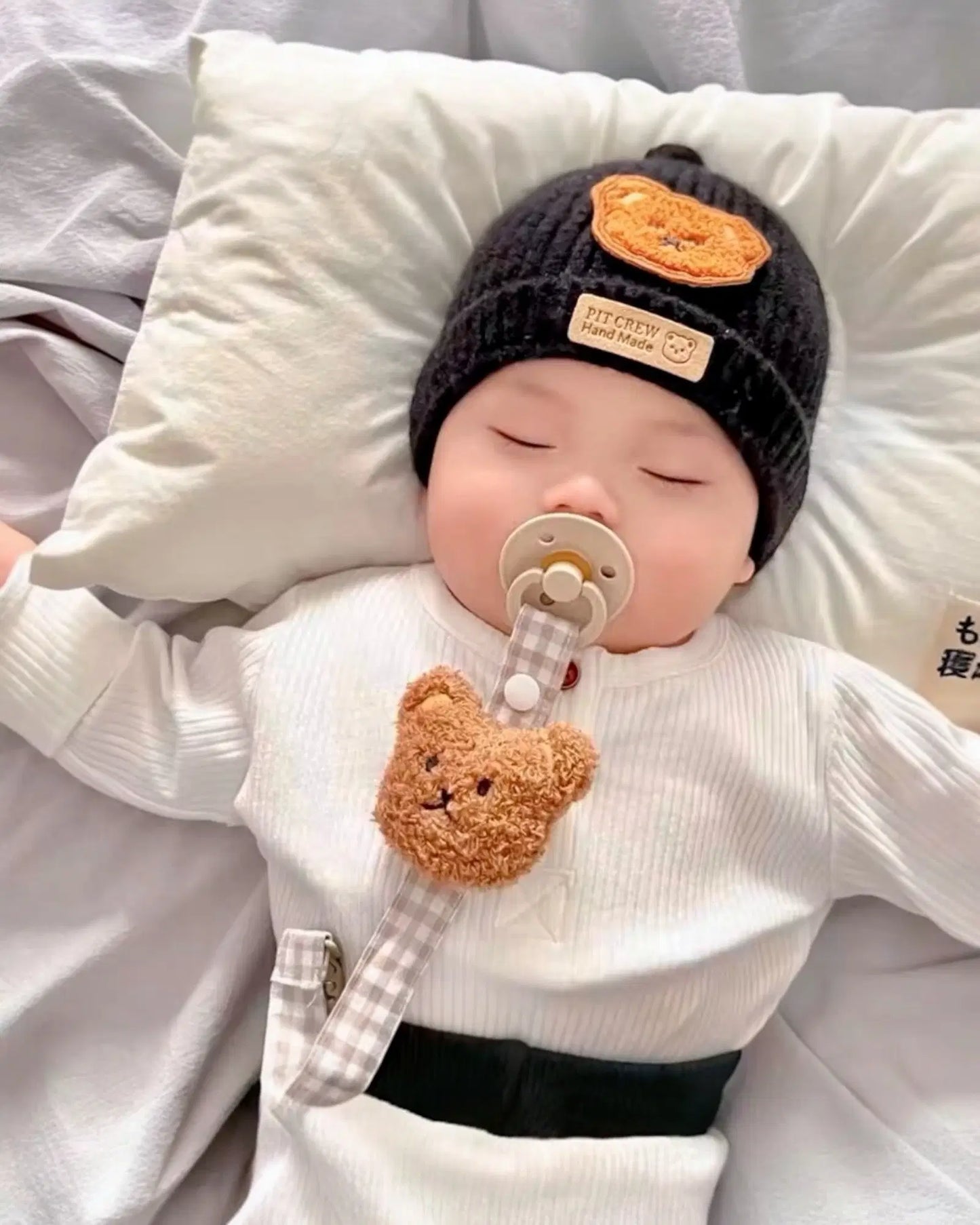 Giggle Bubs™ Plush Teddy Dummy Clip
