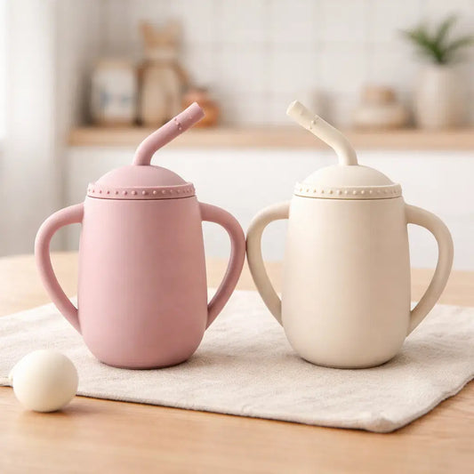 Giggle Bubs, EasySip Toddler Silicone Straw Cup