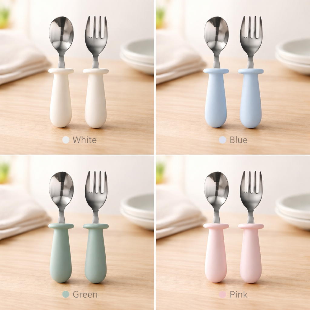 👉 Giggle Bubs,Toddler Grow-With-Me Feeding Set