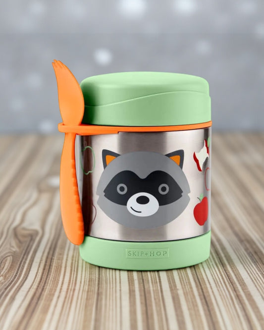 Skip Hop Zoo Insulated Food Jar Raccoon.
