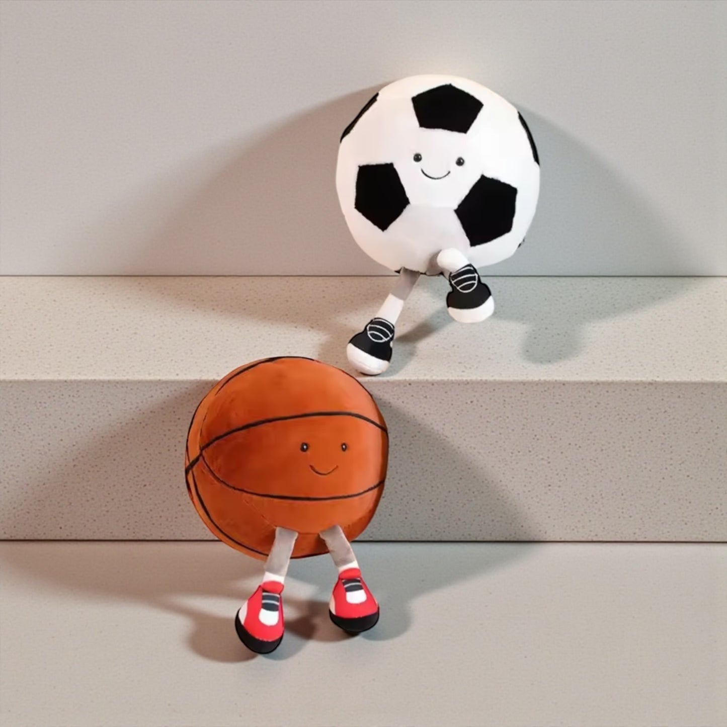 Giggle Bubs,™ Baby Sporty Snuggle Plush – Soccer or Basketball