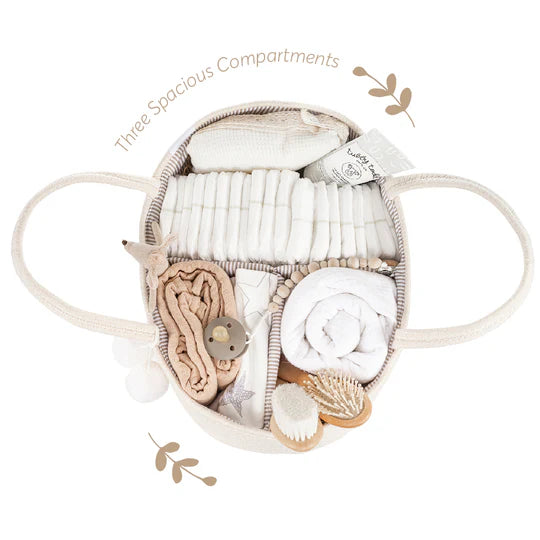 FEPHAS Rope Diaper Caddy | Off White