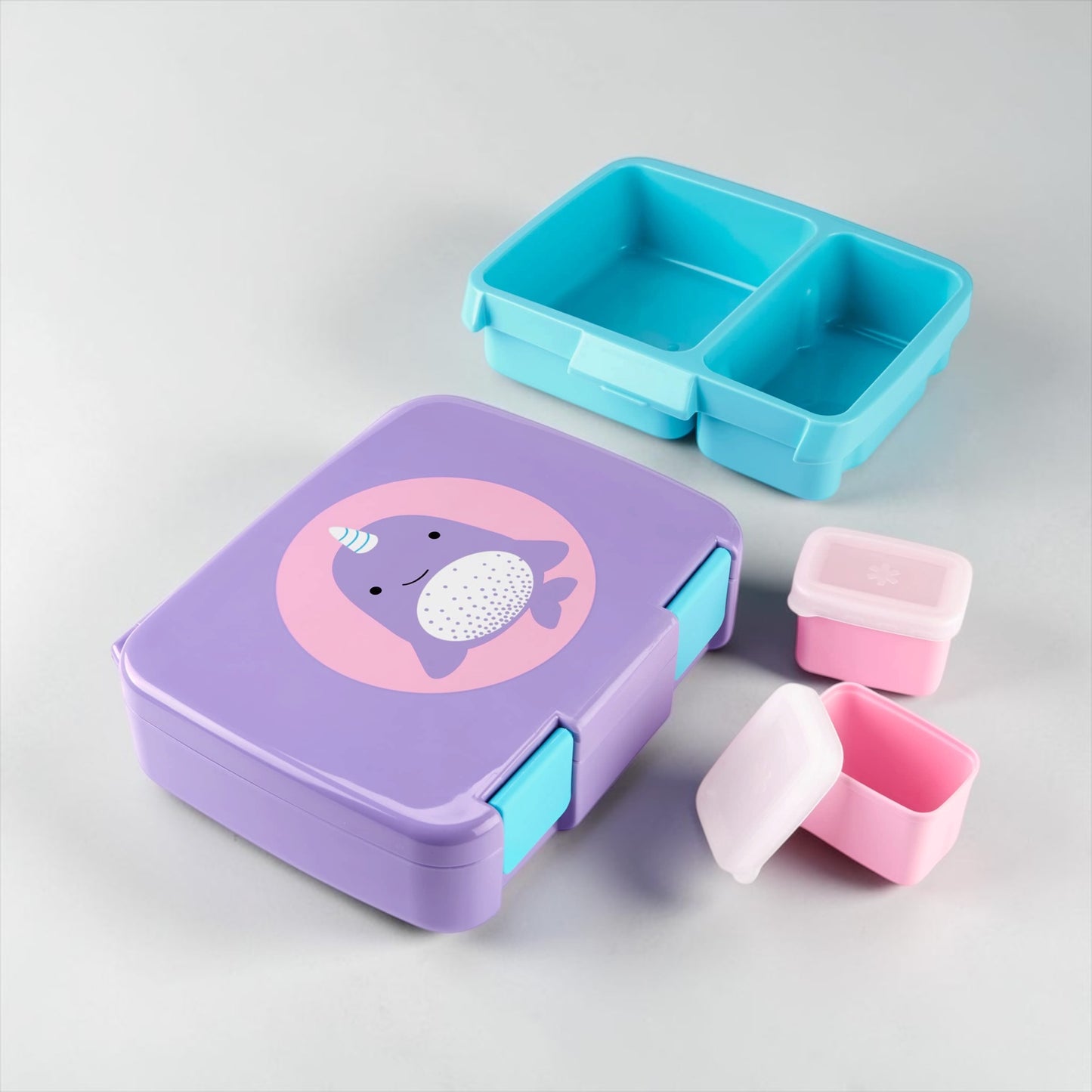 SKIP HOP, SPARK STYLE, KIDS, BENTO LUNCH BOX - NARWHAL