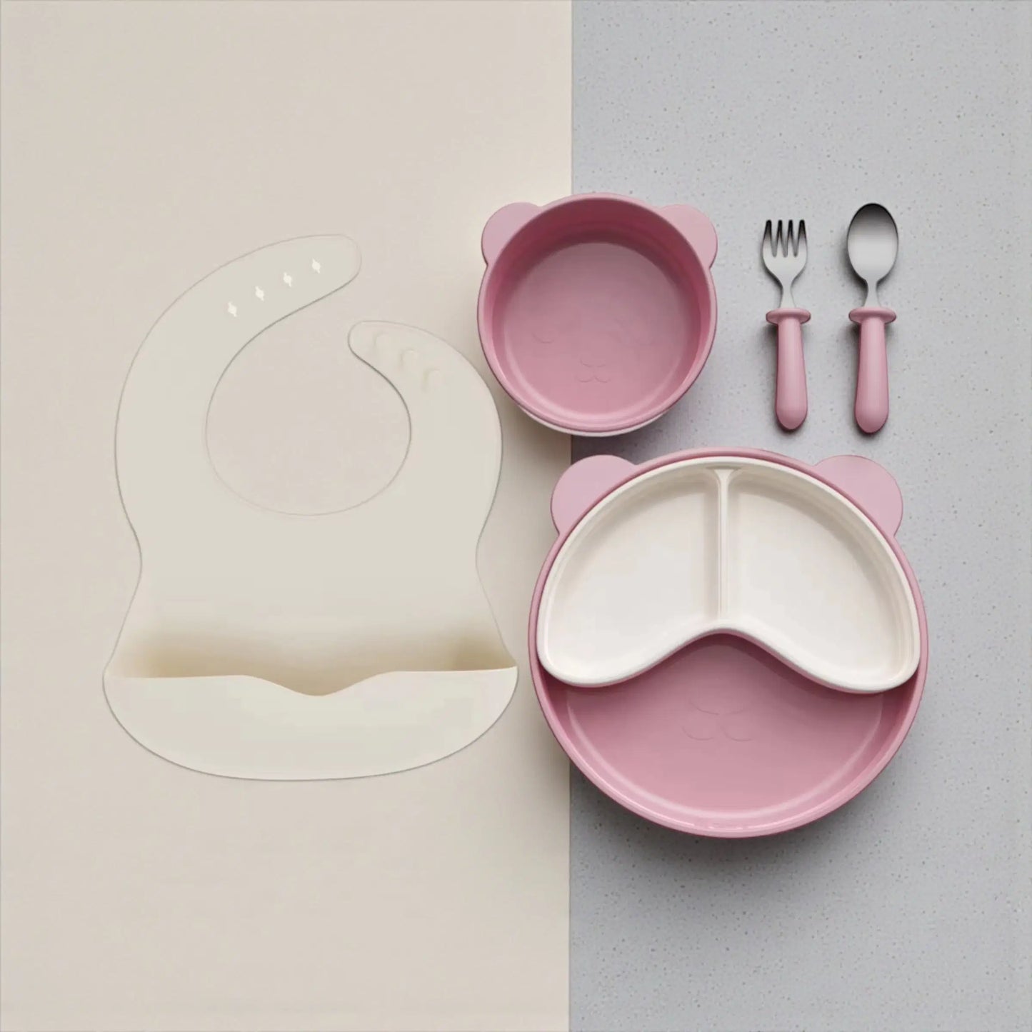 Giggle Bubs,Toddler Grow-With-Me Feeding Set