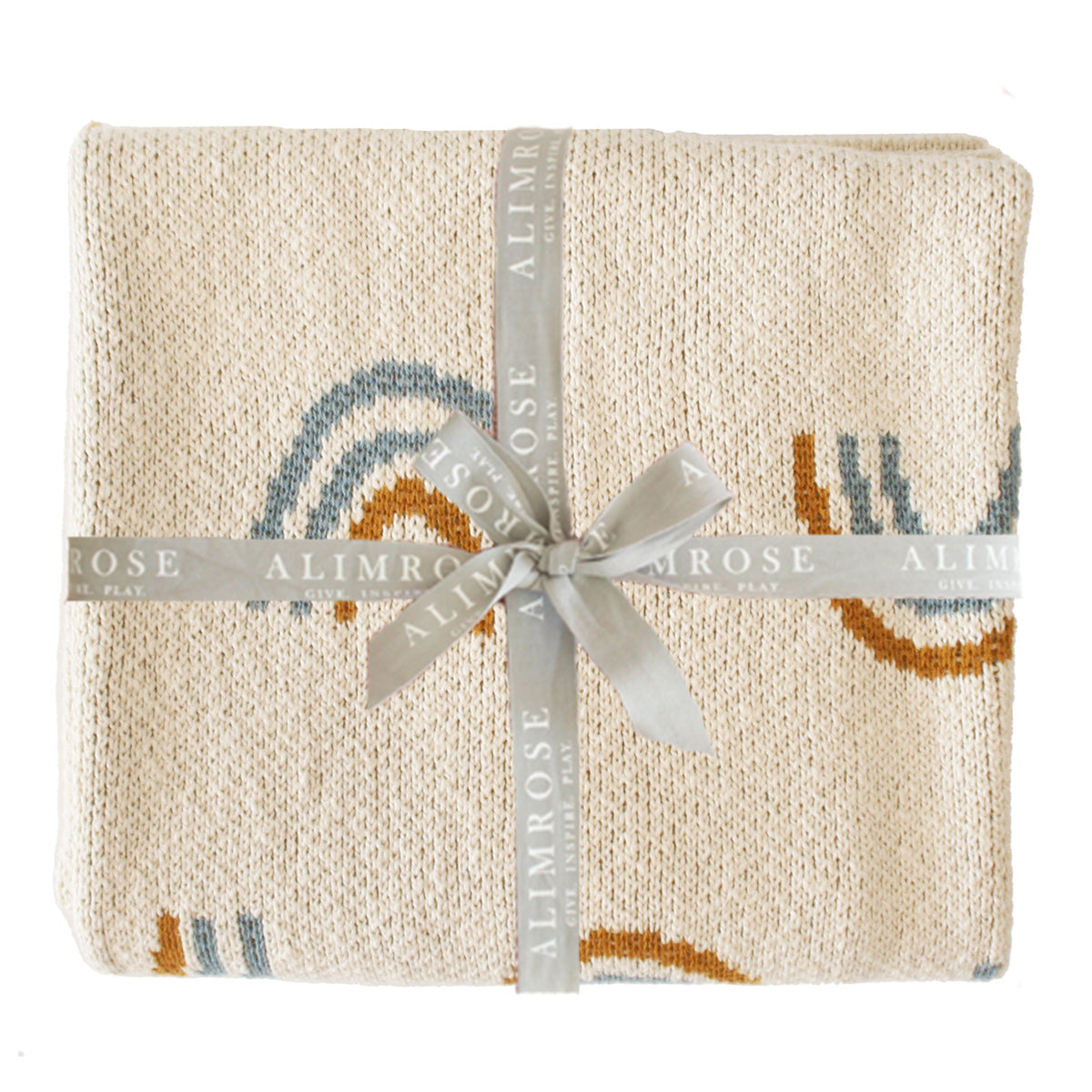 ALIMROSE Rainbow Baby Blanket Blue