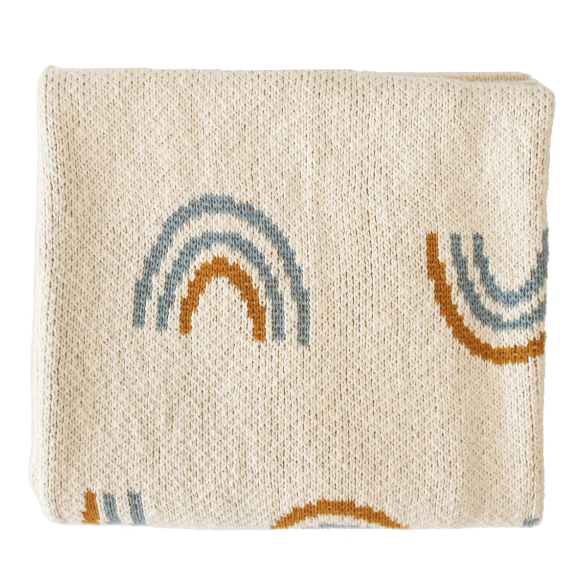 ALIMROSE Rainbow Baby Blanket Blue