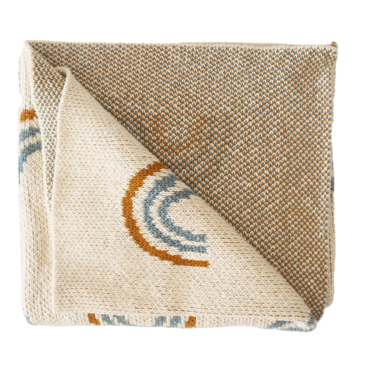 ALIMROSE Rainbow Baby Blanket Blue