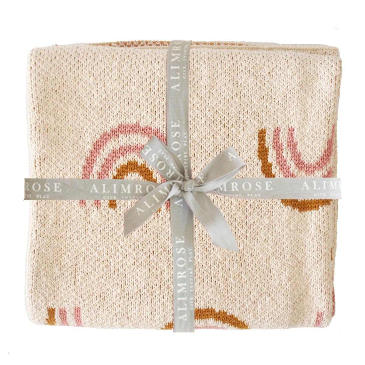 ALIMROSE Rainbow Baby Blanket Pink
