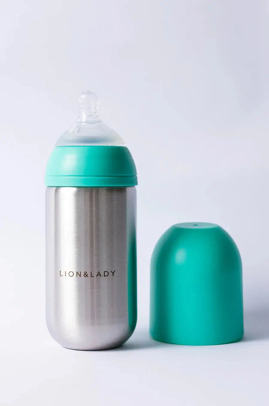 Lion & Lady 18/8 Stainless Steel Baby bottle - 350ml (More Colors)