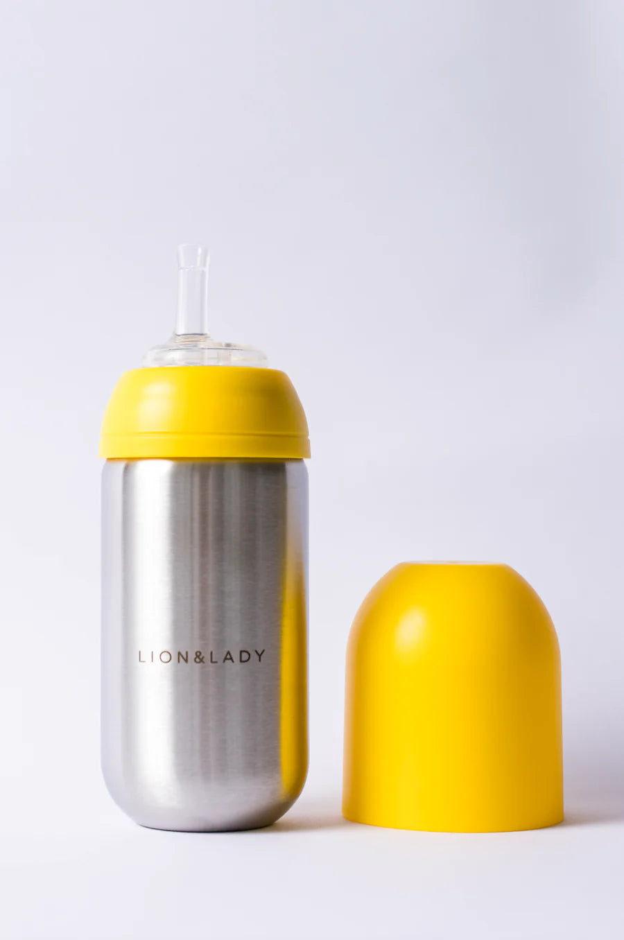 Lion & Lady Toddler Straw Cup - 350ml 18/8 Stainless Steel (More Colors)