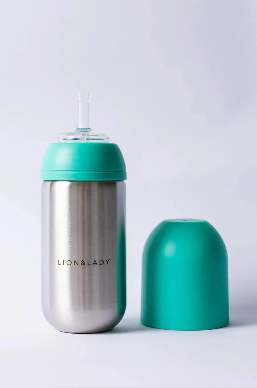 Lion & Lady Toddler Straw Cup - 350ml 18/8 Stainless Steel (More Colors)