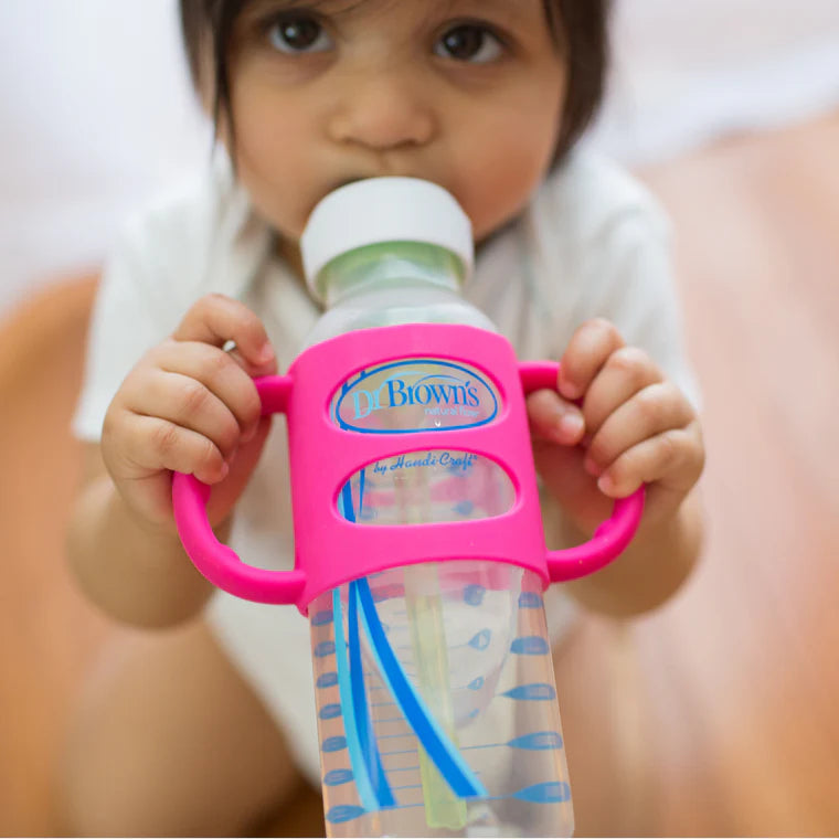 DR BROWN'S NARROW NECK SILICONE HANDLES FOR FEEDING BOTTLE
