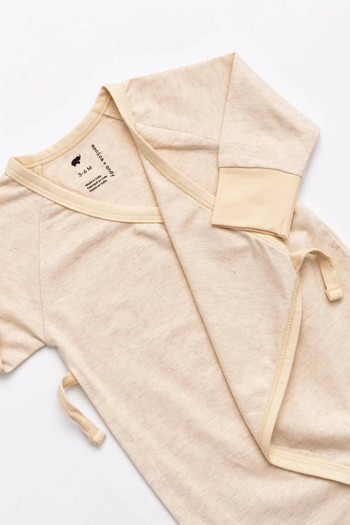 Monica + Andy Kimono Tie One-Piece Cream Heather