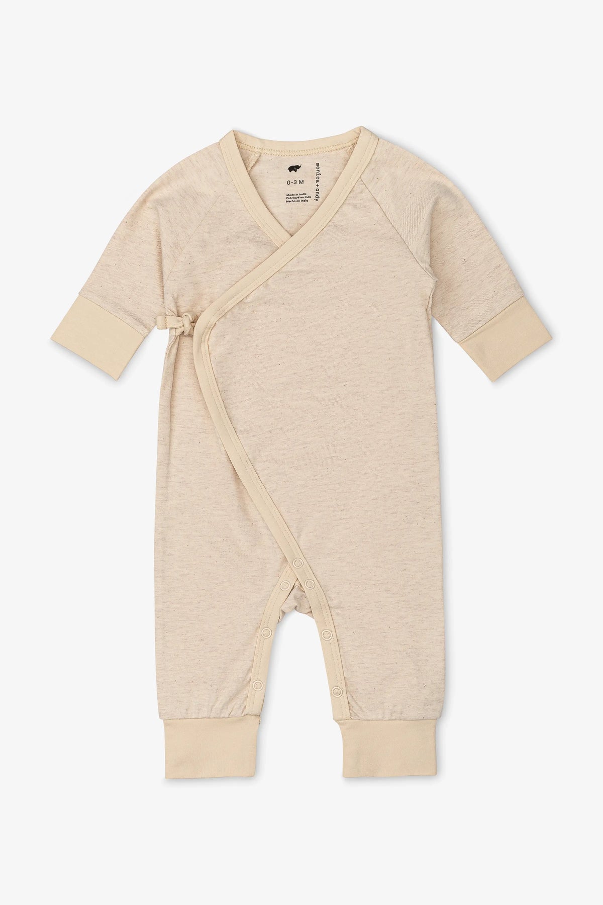 Monica + Andy Kimono Tie One-Piece Cream Heather