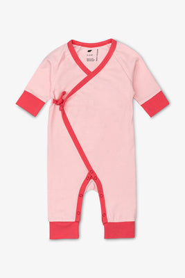 Monica + Andy Kimono Tie One-Piece Light Pink