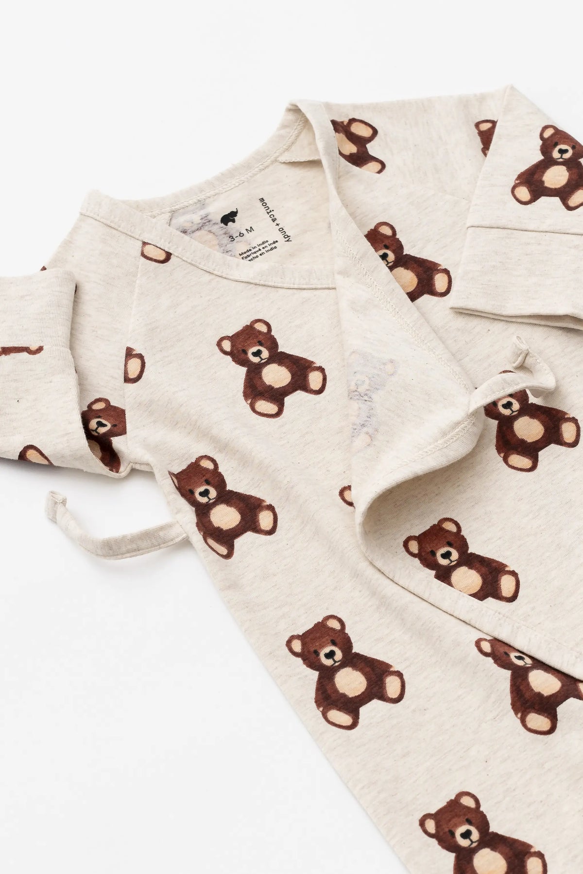 Monica + Andy Kimono Tie One-Piece Baby Teddy Bears