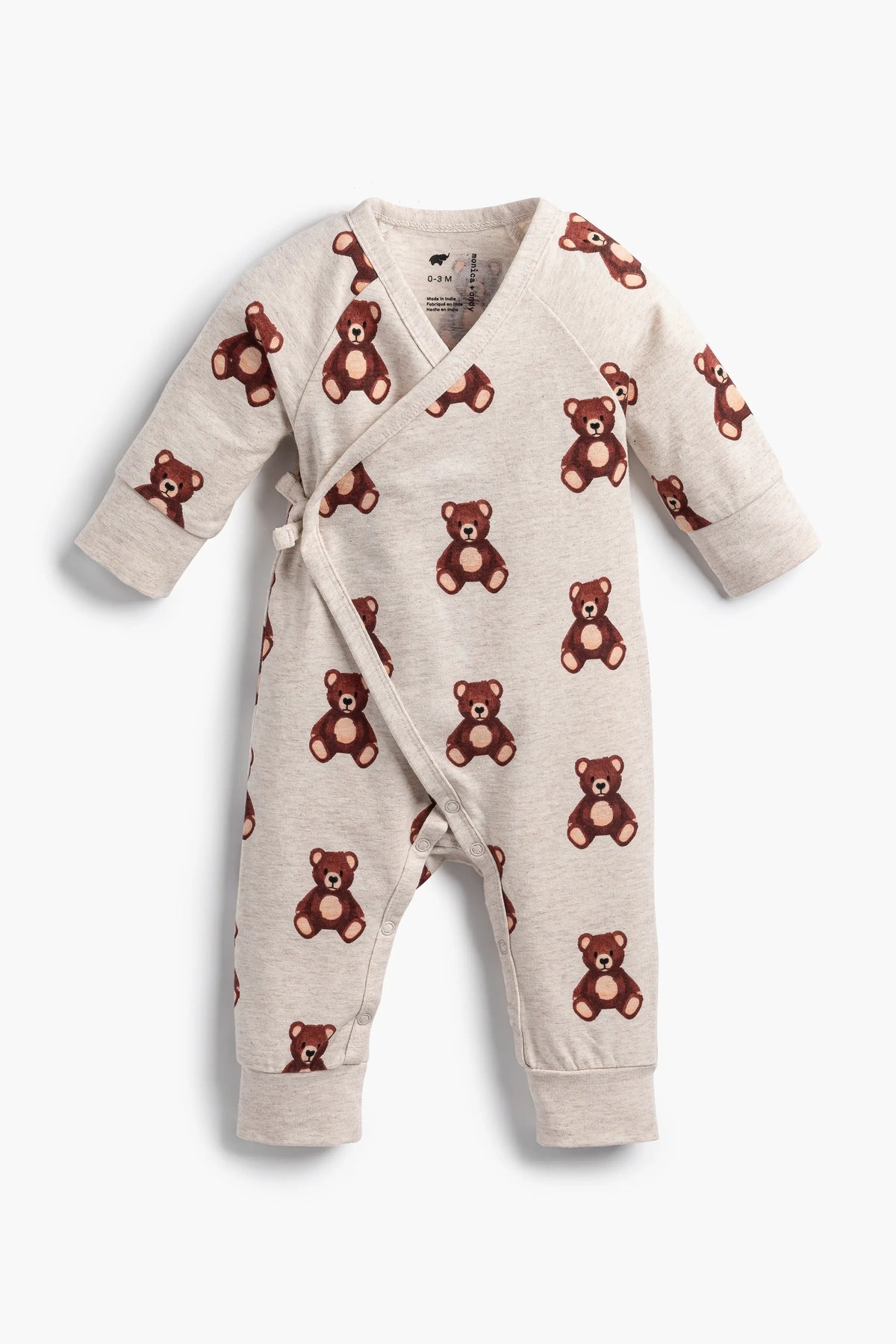 Monica + Andy Kimono Tie One-Piece Baby Teddy Bears
