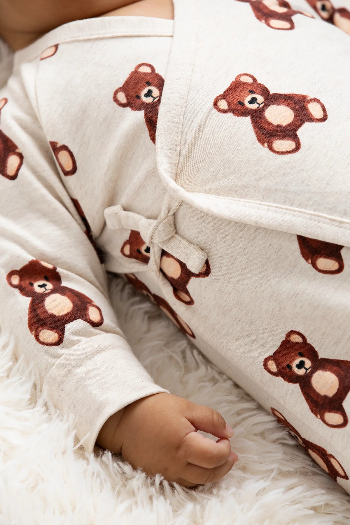 Monica + Andy Kimono Tie One-Piece Baby Teddy Bears