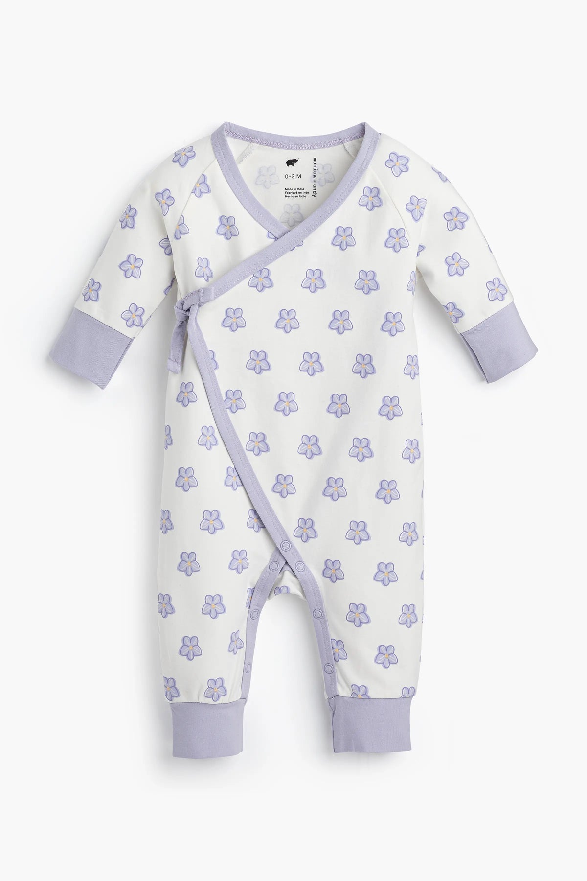 Monica + Andy Kimono Tie One-Piece Sweet Violets