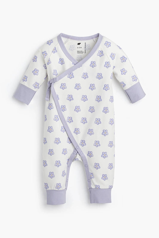 Monica + Andy Kimono Tie One-Piece Sweet Violets