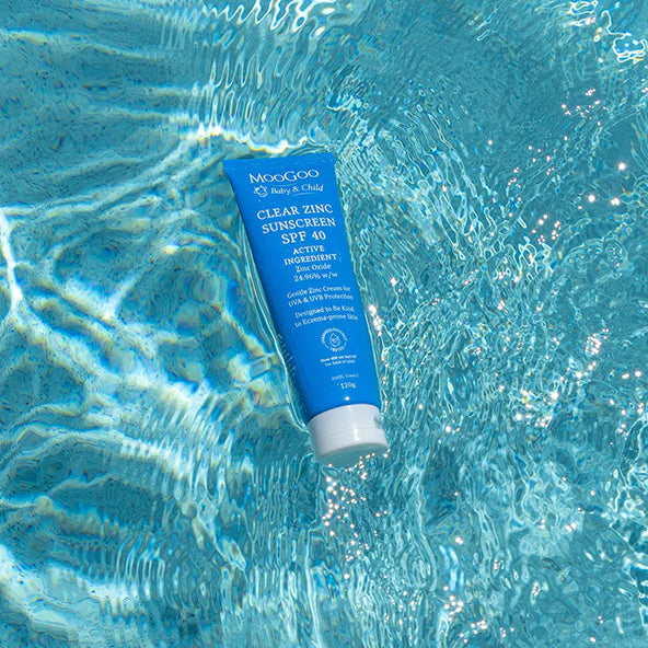 MooGoo Baby Clear Zinc Sunscreen SPF 40 120g TGA