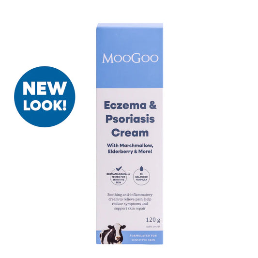 MooGoo Eczema & Psoriasis Cream with Marshmallow, Elderberry & More