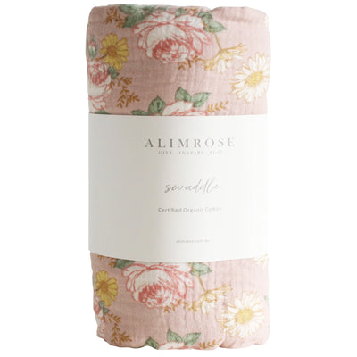 ALIMROSE Muslin Swaddle English Garden