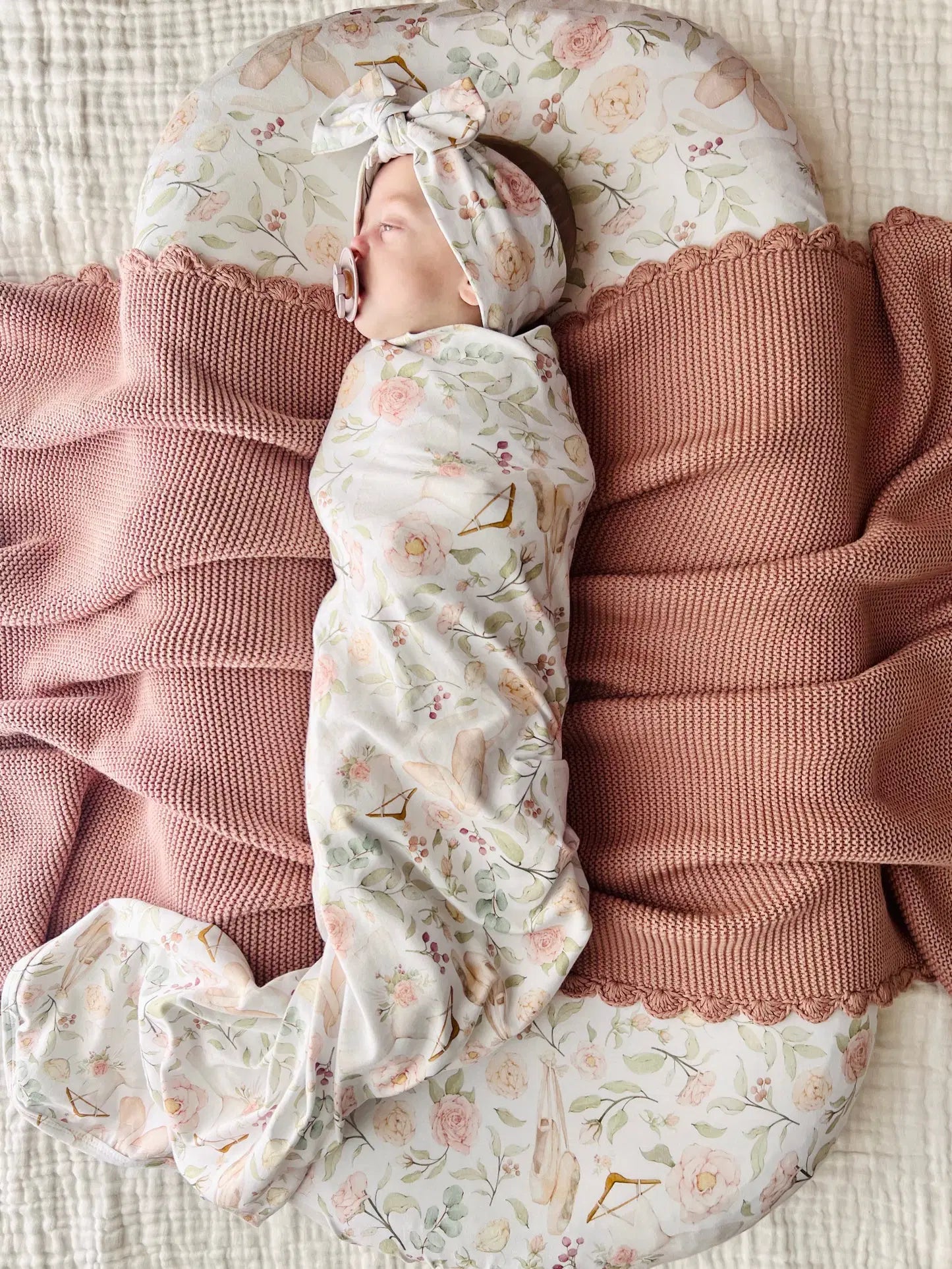 Organic Jersey Baby Wrap Set Amelia