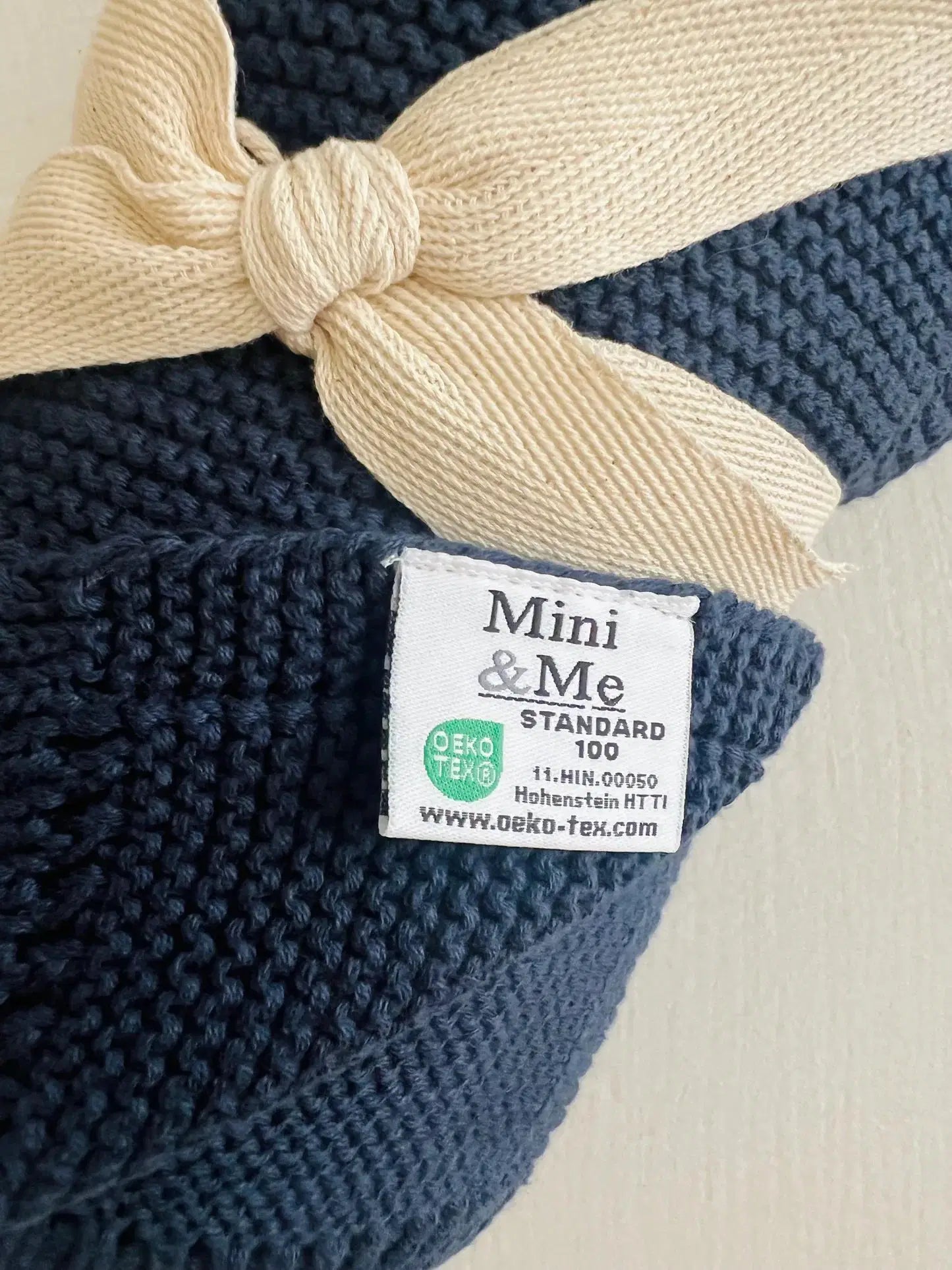 Mini Me Cable Knit Baby Blanket Sea Blue