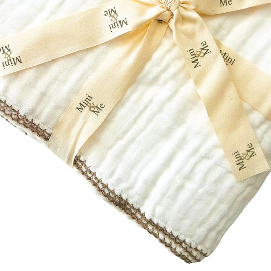 Mini Me Dreamy Muslin Blanket Ivory
