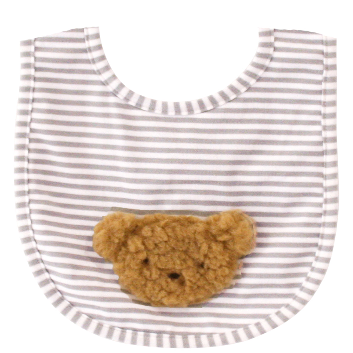 ALIMROSE Sherpa Bear Bib Caramel