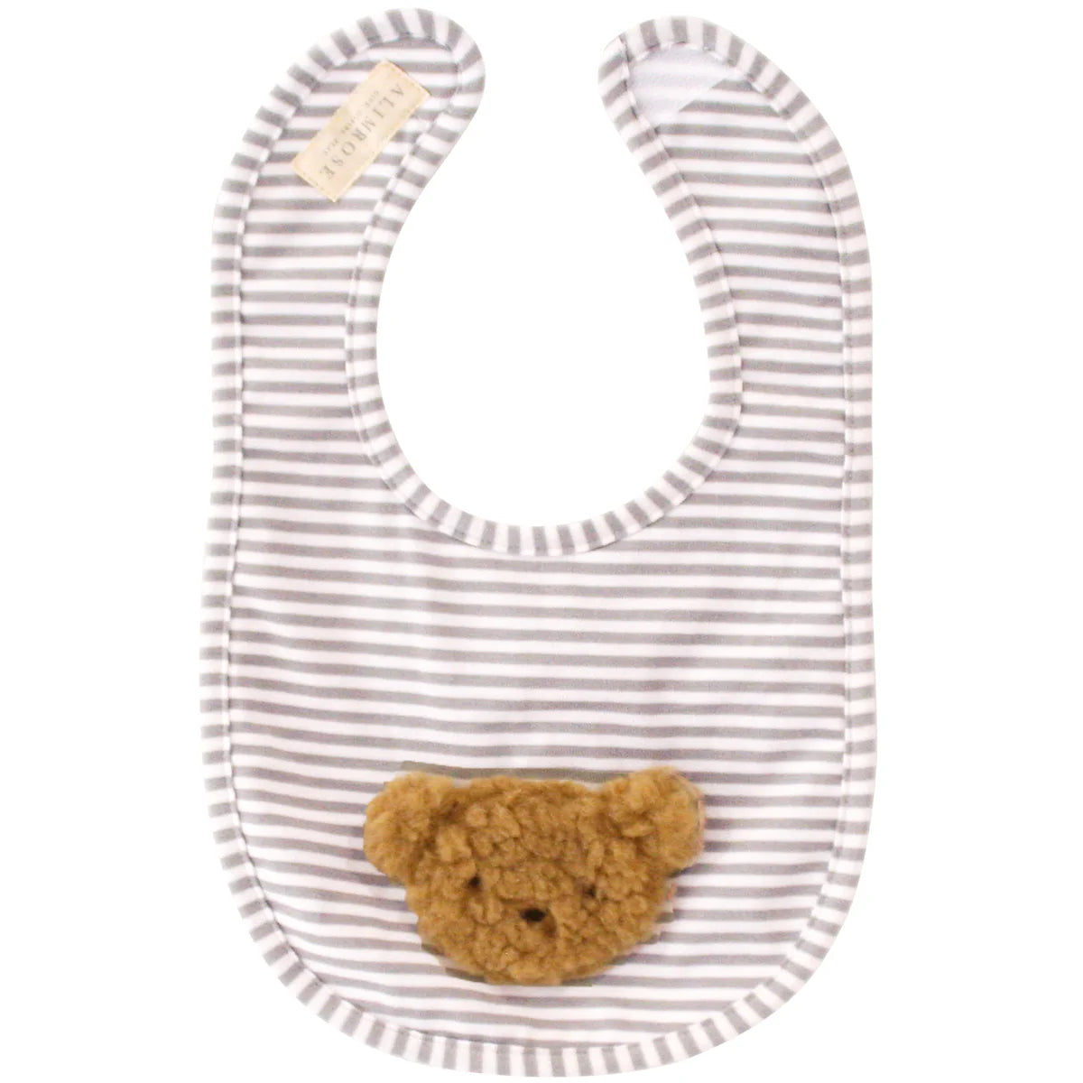 ALIMROSE Sherpa Bear Bib Caramel