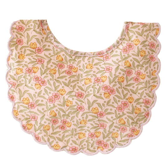 ALIMROSE Scallop Bib Blossom Lily Pink
