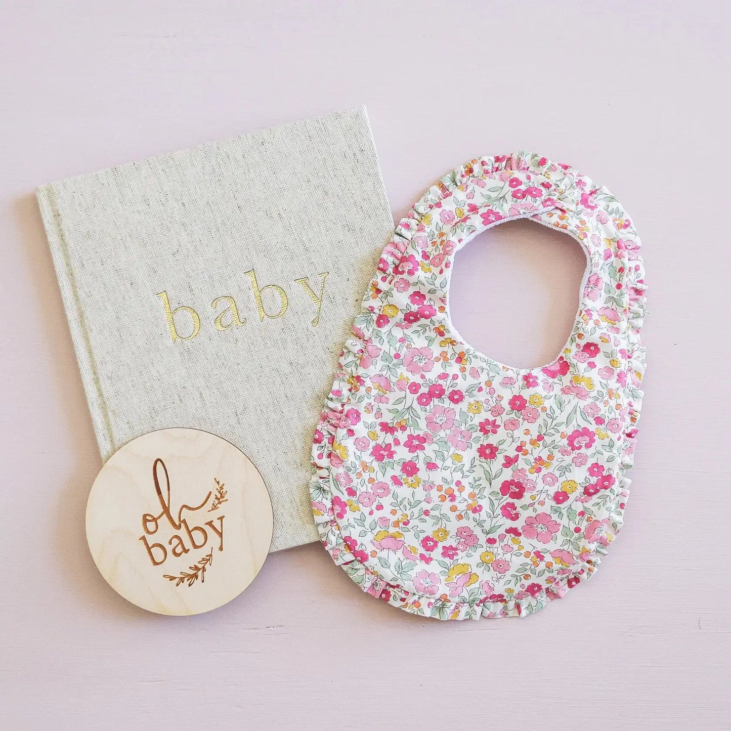 Ruffle Edge Bib Rose Garden