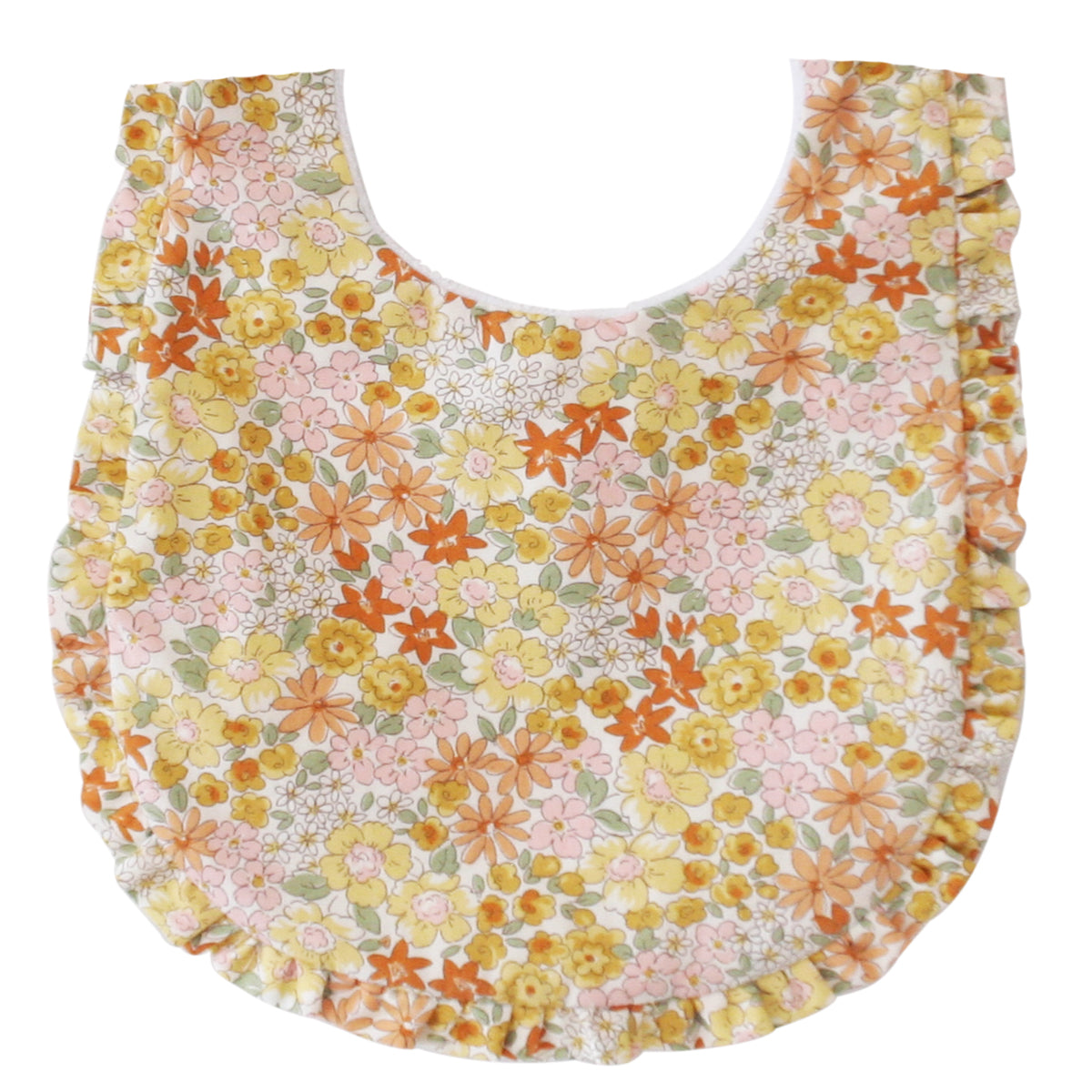 ALIMROSE Ruffle Edge Bib Sweet Marigold