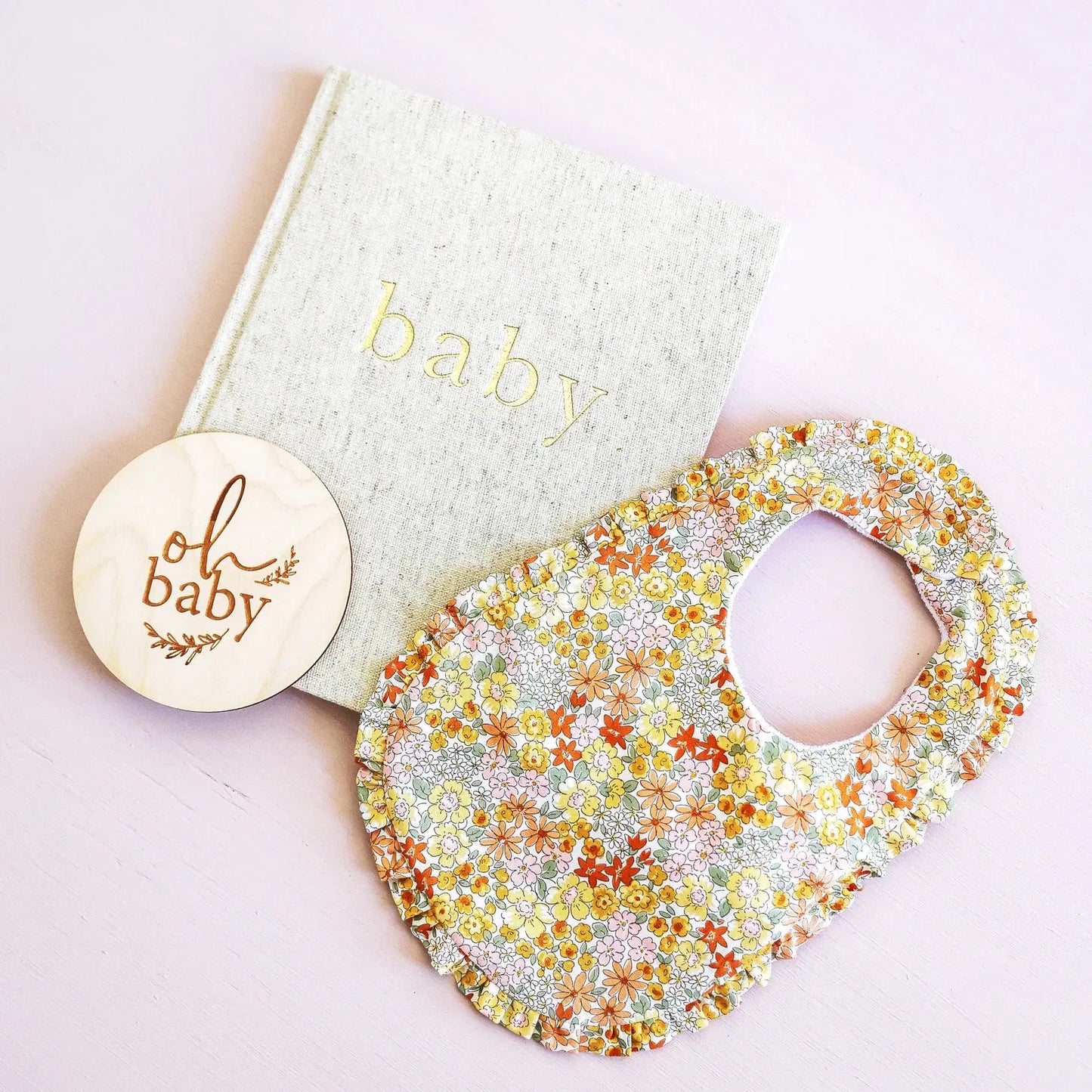 Ruffle Edge Bib Rose Garden