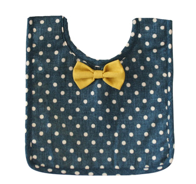 ALIMROSE Bow Tie Bib Ocean Blue
