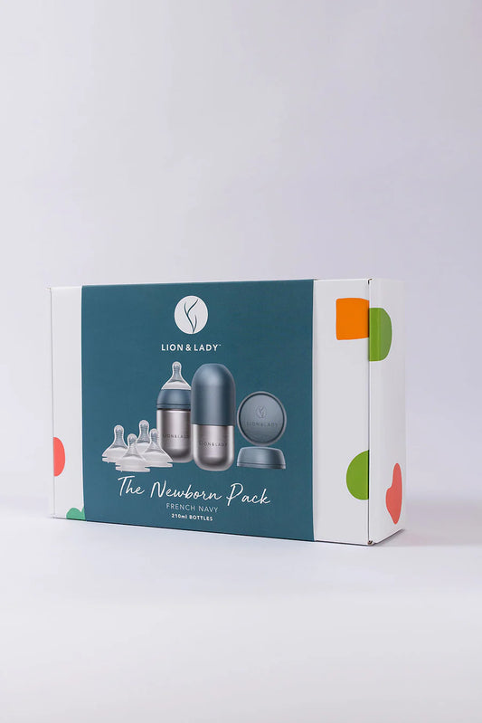 The Lion & Lady Newborn Pack 210ml 18/8 Stainless Steel (More Colors)